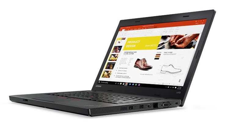 CP-LENOVO-20J5A00FLM-1 Laptop Lenovo ThinkPad L470: Procesador Intel Core i7 7500U 16 gb ram, 256 gb ssd, 14" Video Dedicado Radeon R5 2gb Windows 10 Pro