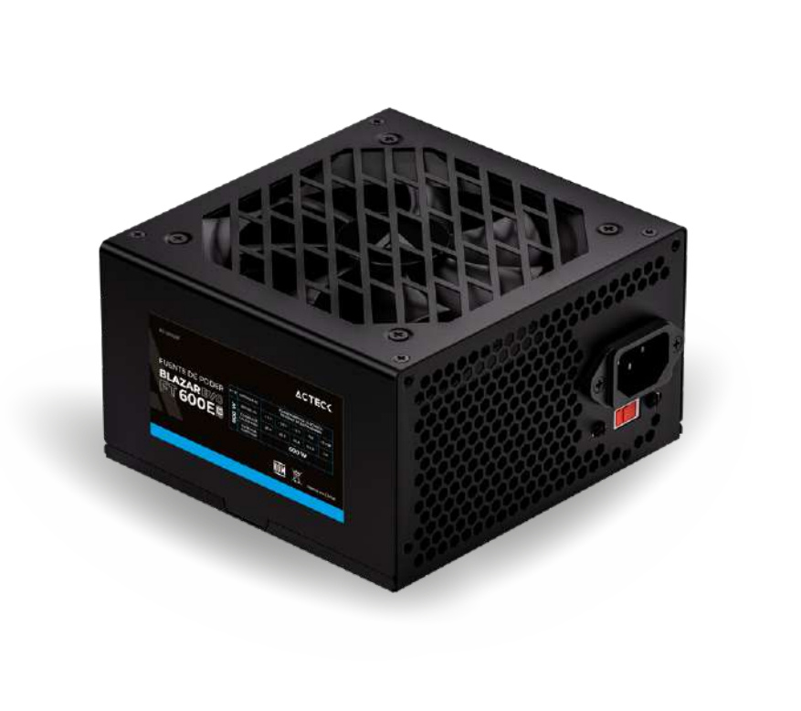 Fuente de Poder Acteck Blazar Evo FT600E, 24-pin ATX, 120mm, 600W