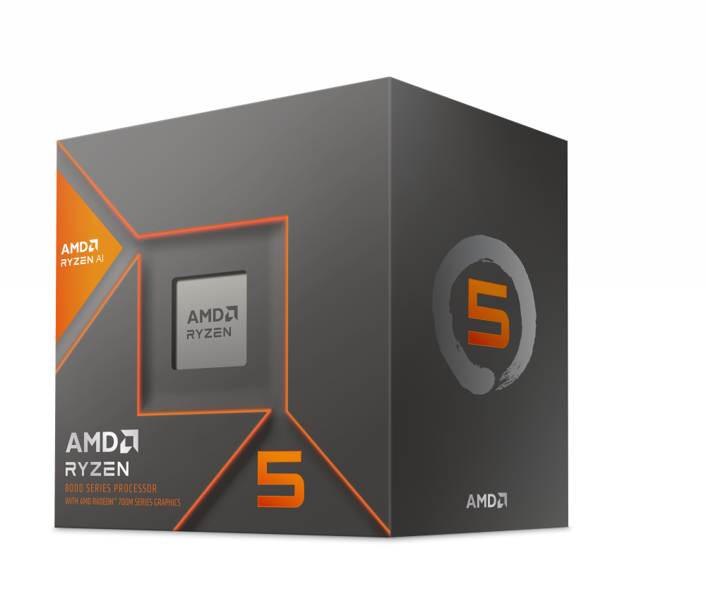 Procesador AMD Ryzen 5 8600G con AMD Radeon Graphics, Socket AM5, 5GHz, 6 Núcleos, 16MB Caché - Incluye Disipador