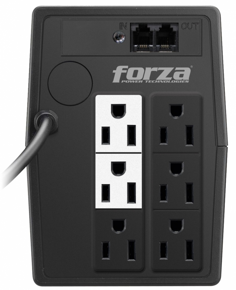 CP-FORZAPOWERTECHNOLOGIES-NT-511-1 No Break Forza Power Technologies NT-511, 250W, 500VA, Entrada 120V, 6 Contactos