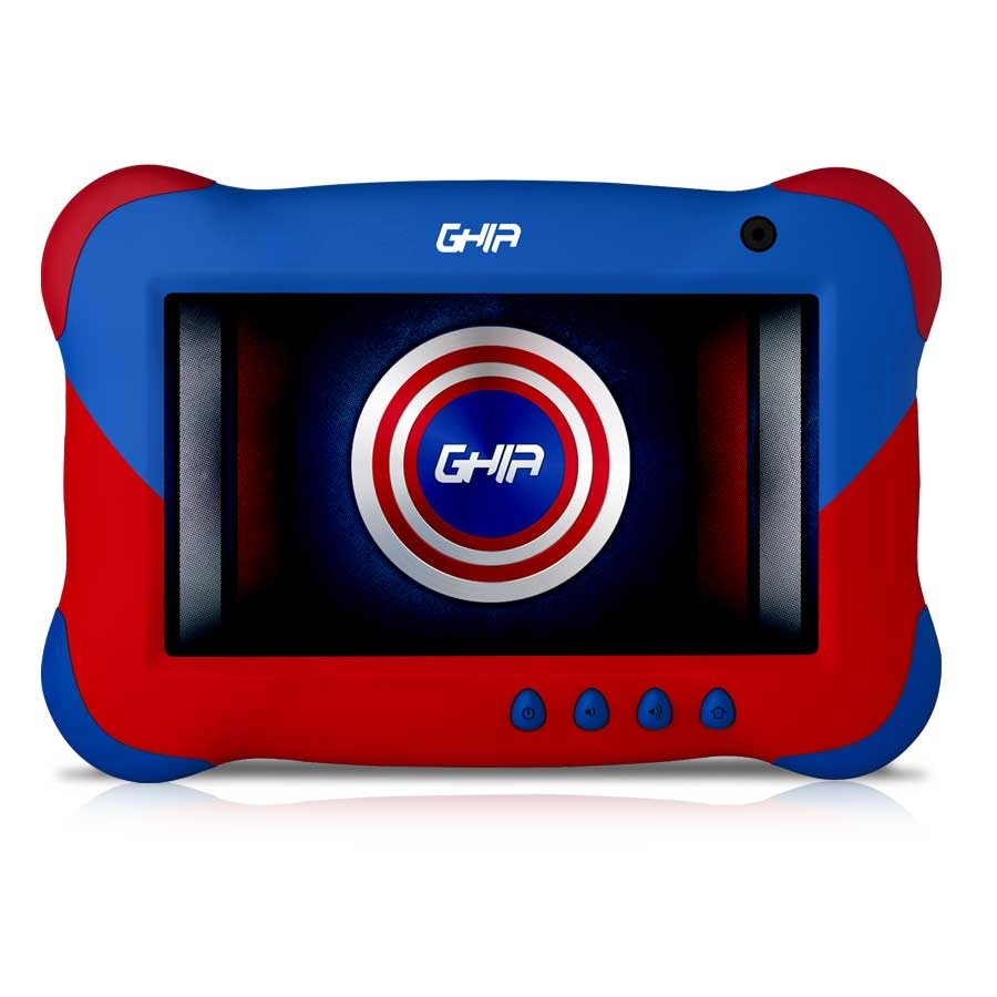 CP-GHIA-GK133A-6a17c8 Tablet Ghia para Niños 7 Kids 7", 16GB, Android 11 Go, Rojo/Azul