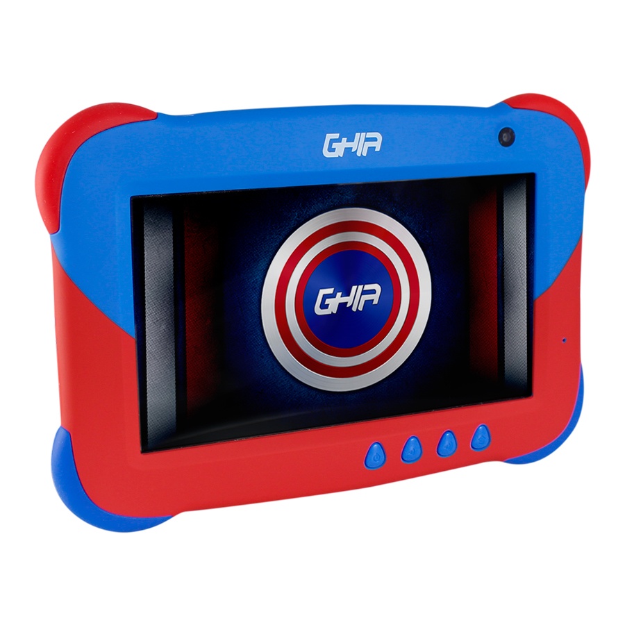 CP-GHIA-GTKIDS7CA-2 Tablet Ghia para Niños 7 KIDS 7", 16GB, Android 9.0 Go Edition, Azul/Rojo