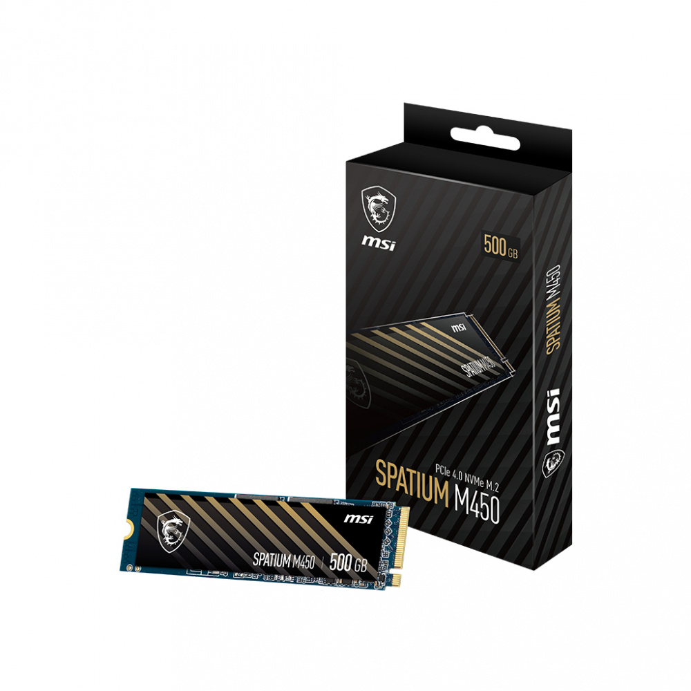 SSD MSI SPATIUM M450 NVMe, 500GB, PCI Express 4.0, M.2