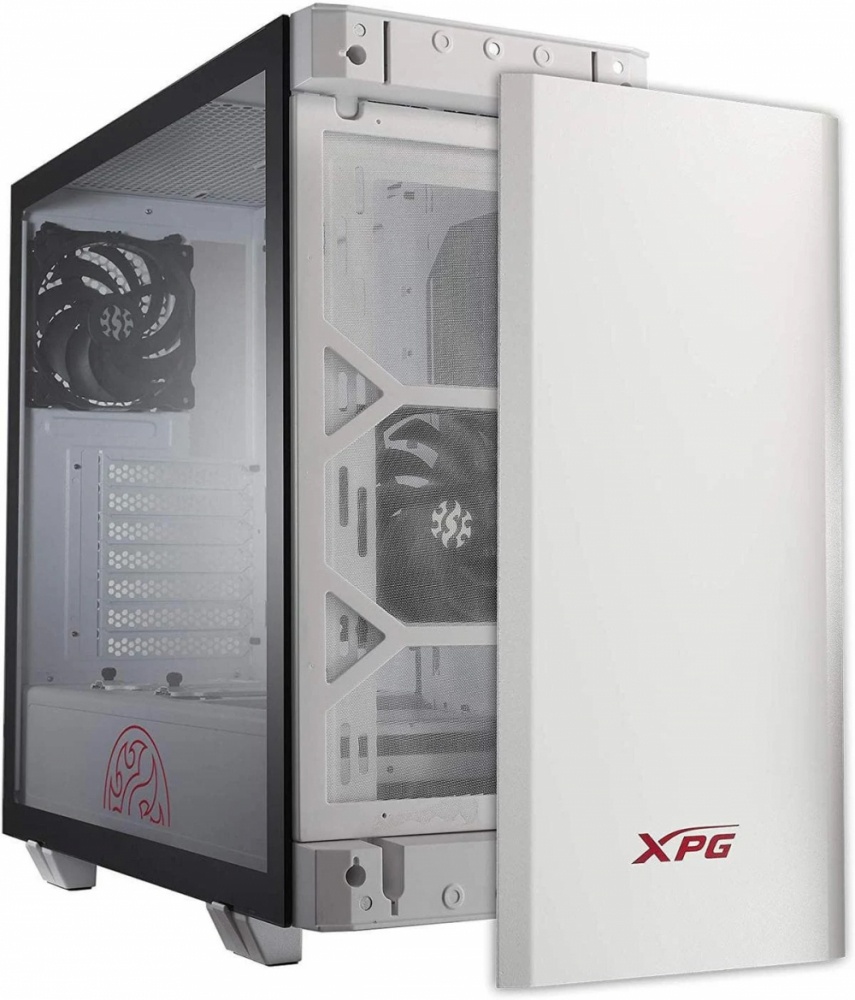 CP-XPG-INVADER-WHCWW-2 Gabinete XPG INVADER, Midi-Tower, ATX/Micro-ATX/Mini-ITX, USB 3.0, sin Fuente, 2 Ventiladores Instalados, Blanco