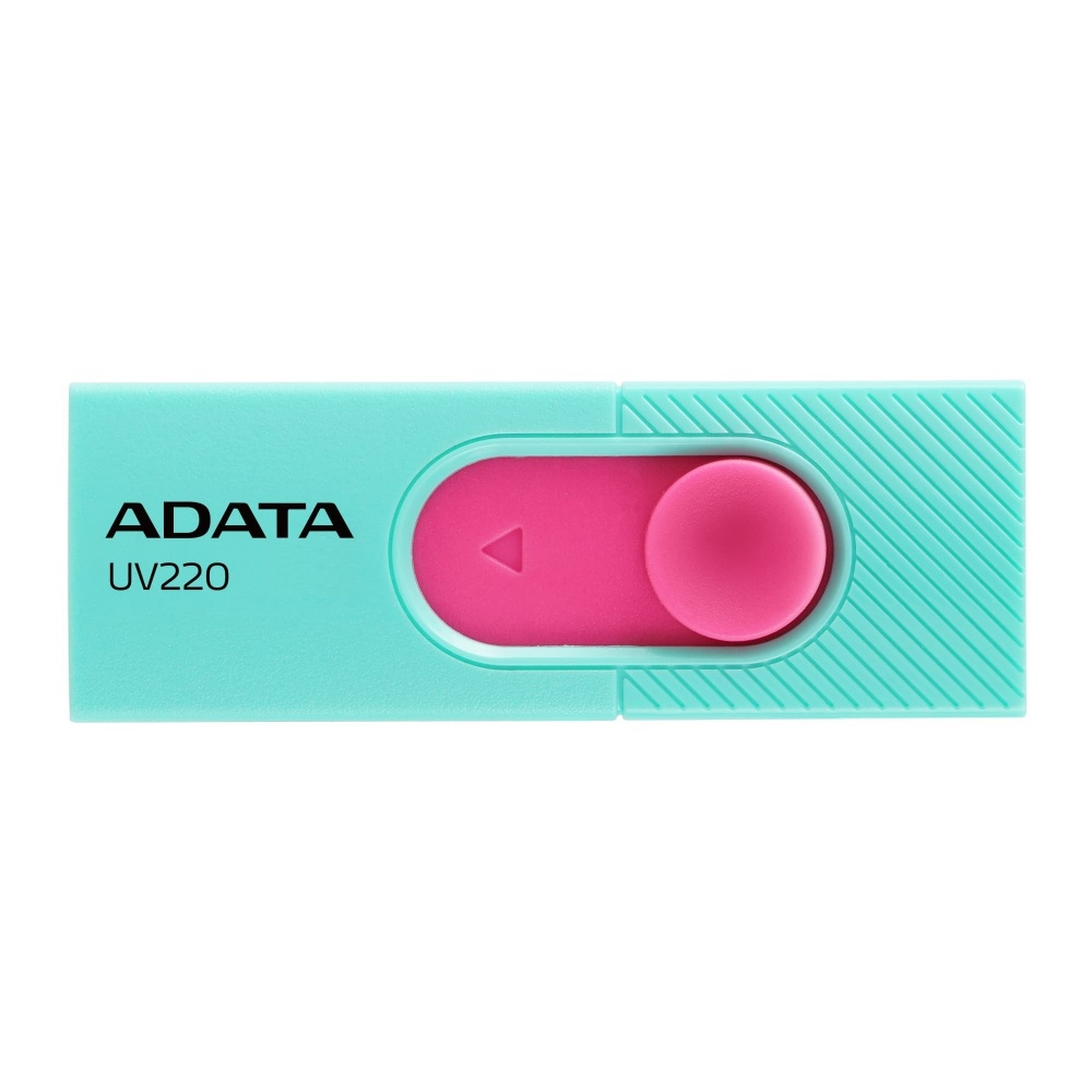 CP-ADATA-AUV220-32G-RGNPK-1 Memoria USB Adata UV220, 32GB, USB 2.0, Rosa/Turquesa