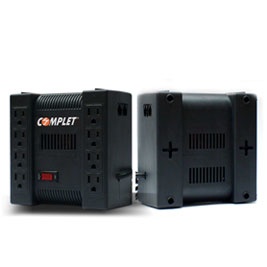 Regulador Complet XP 1300, 650W, 1.300VA, Entrada 100 - 140V, Salida 120V, 8 Contactos