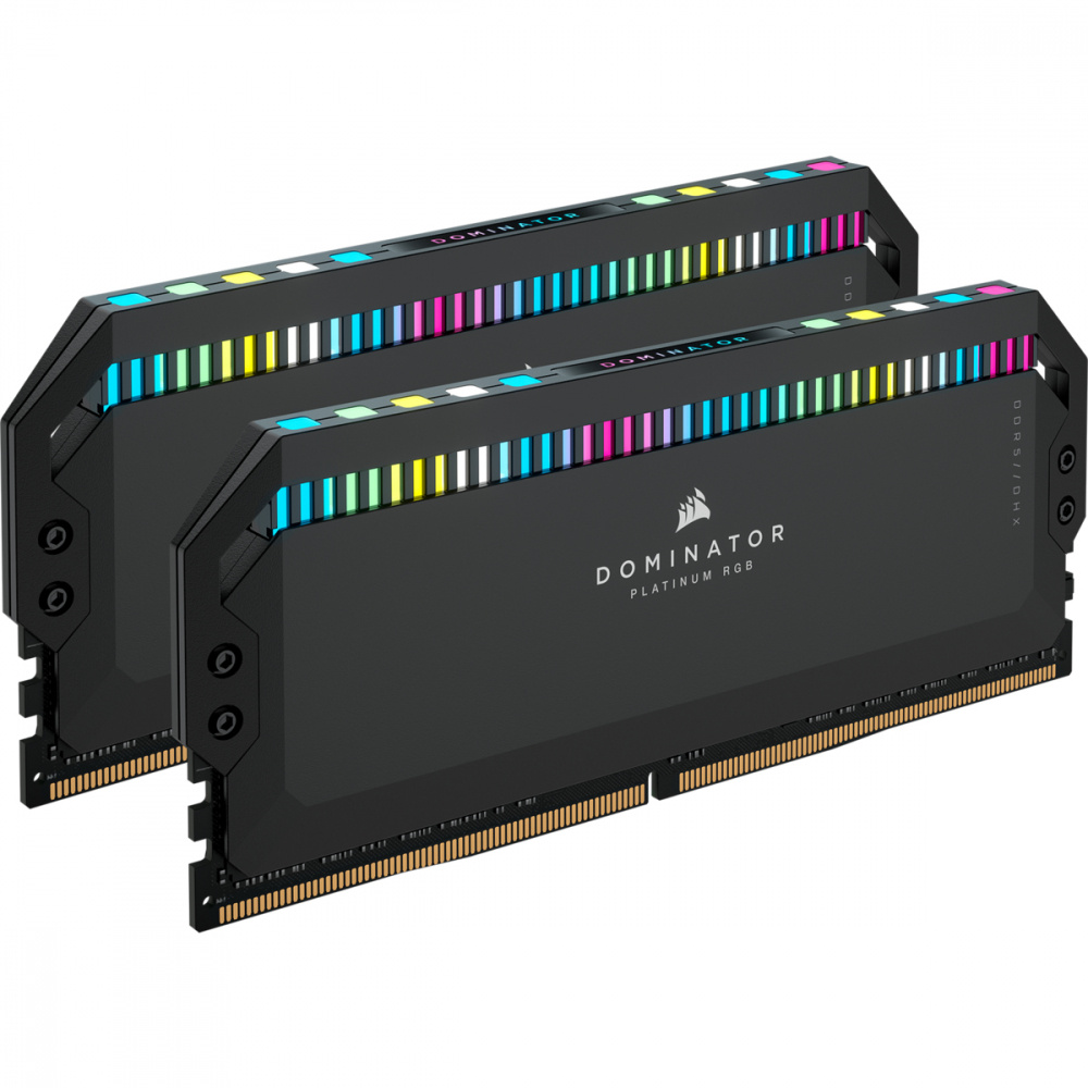 CP-CORSAIR-CMT32GX5M2E6000C36-1bdef7 Kit Memoria RAM Corsair Dominator Platinum RGB DDR5, 6000MHz, 32GB - 2 x 16GB, CL36, XMP