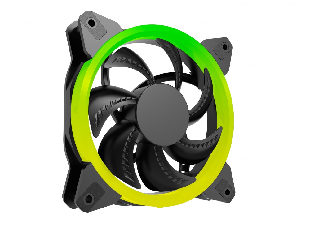 CP-OCELOTGAMING-OGF02-4 Ventilador Ocelot Gaming OGF02 RGB, 120mm, 1200RPM, Negro