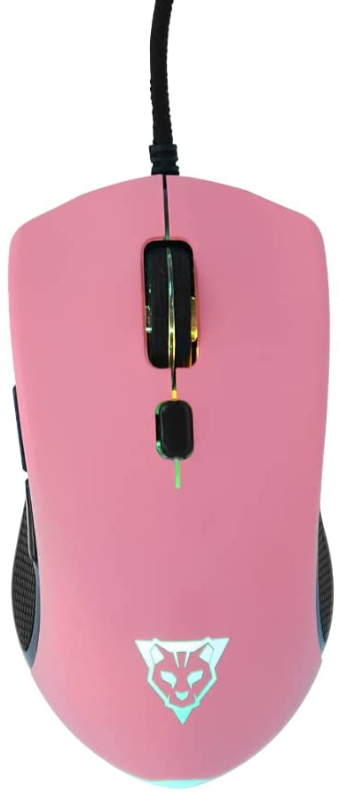 CP-OCELOTGAMING-OGMM03-883ed9 Mouse Gamer Ocelot Gaming Óptico OGMM03, Alámbrico, USB A, 3200DPI, Negro/Rosa
