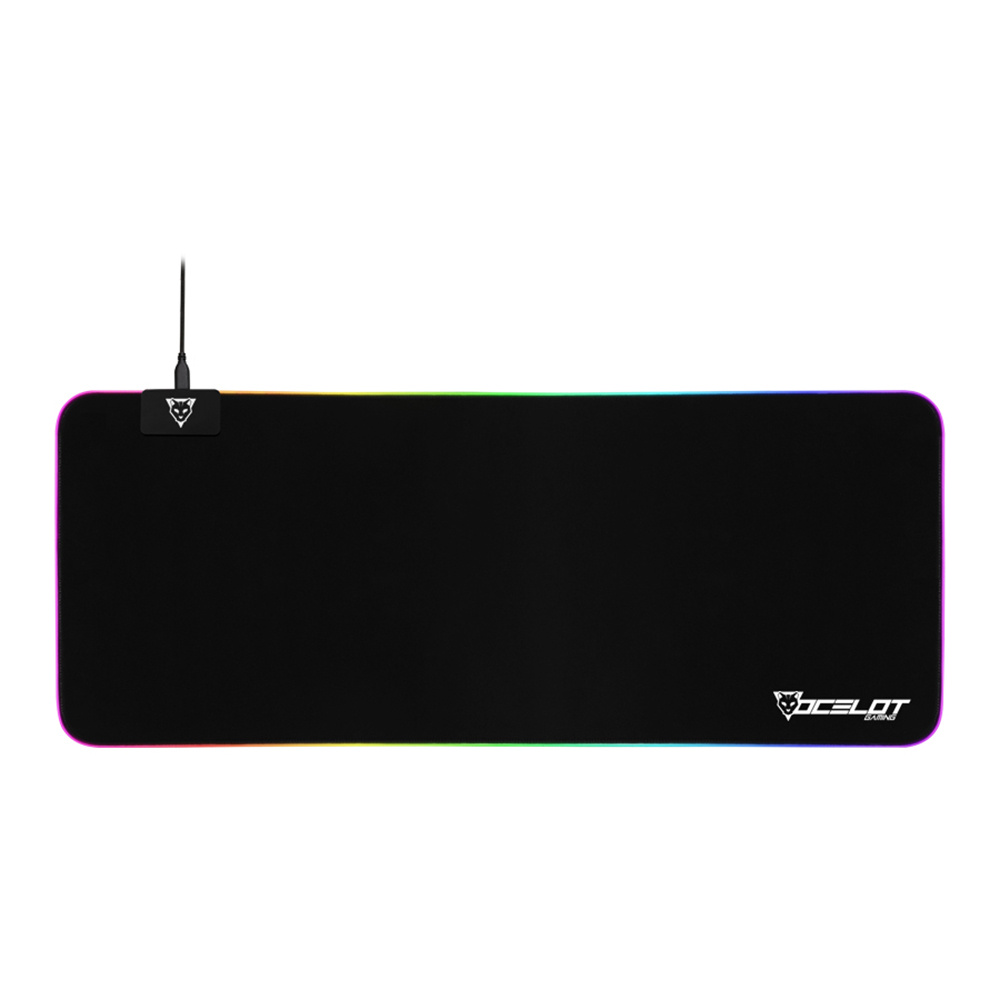 CP-OCELOTGAMING-OMPXL01-1 Mousepad Gamer Ocelot Gaming OMPXL01, 80 x 30cm, Grosor 4mm, Negro