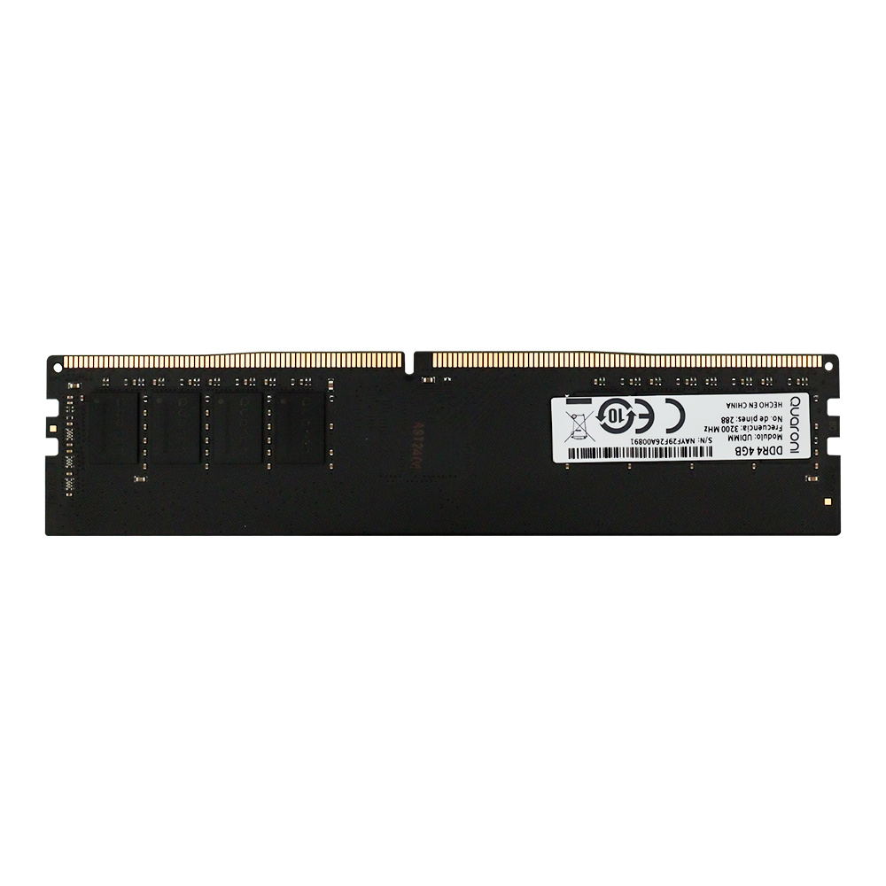 CP-QUARONI-R44U32-081cc0 MEMORIA RAM QUARONI UDIMM DDR4 4GB 3200 MHZ CL19 288PIN 1.2V