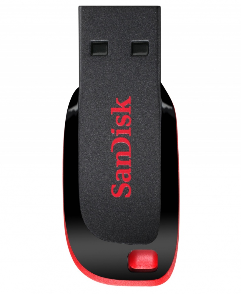 CP-SANDISK-SDCZ50-016G-B35-1 Memoria USB SanDisk Cruzer Blade Z50, 16GB, USB-A 2.0, Lectura 130MB/s, Negro/Rojo