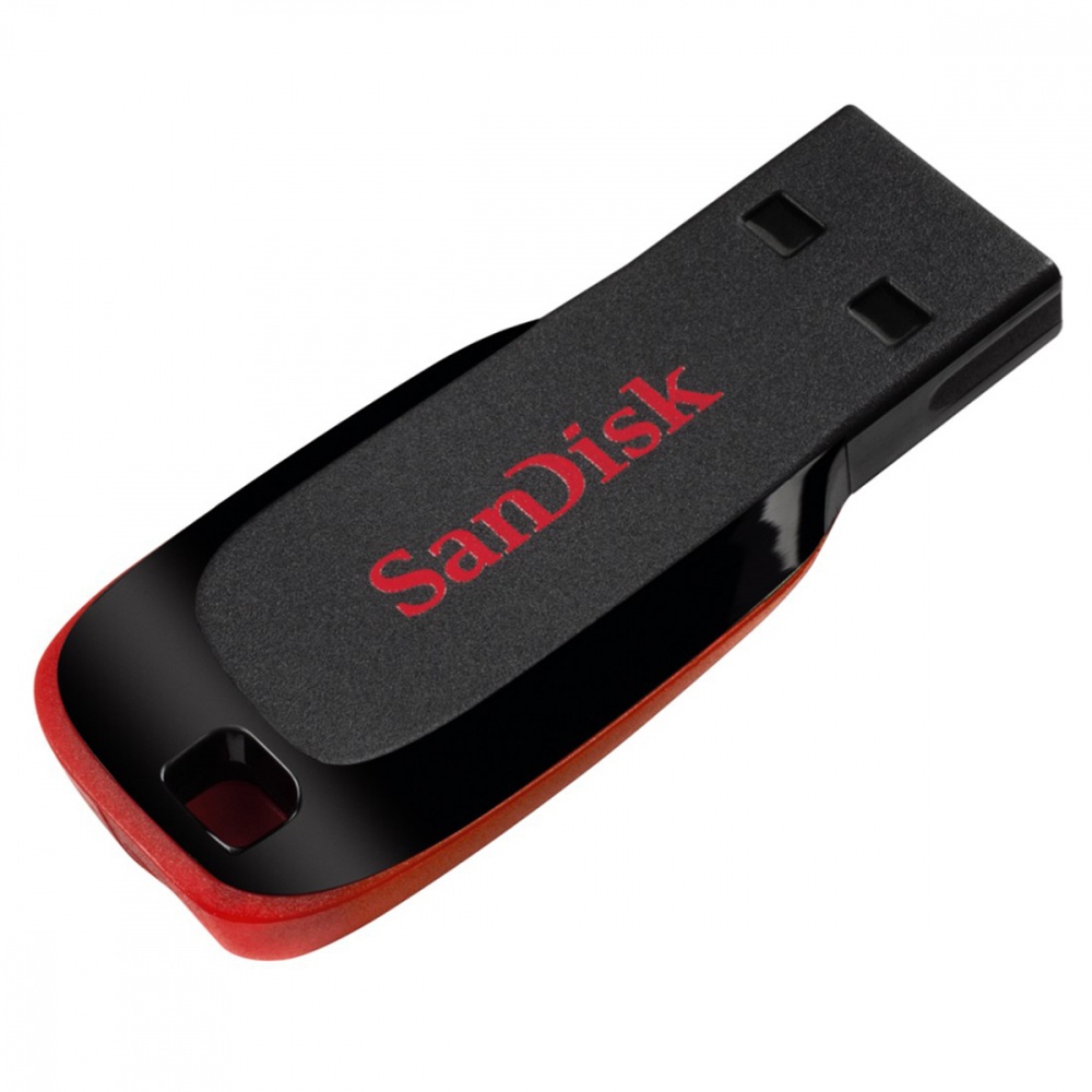 CP-SANDISK-SDCZ50-032G-B35-2 Memoria USB SanDisk Cruzer Blade CZ50, 32GB, USB-A 2.0, Lectura 150MB/s, Negro/Rojo