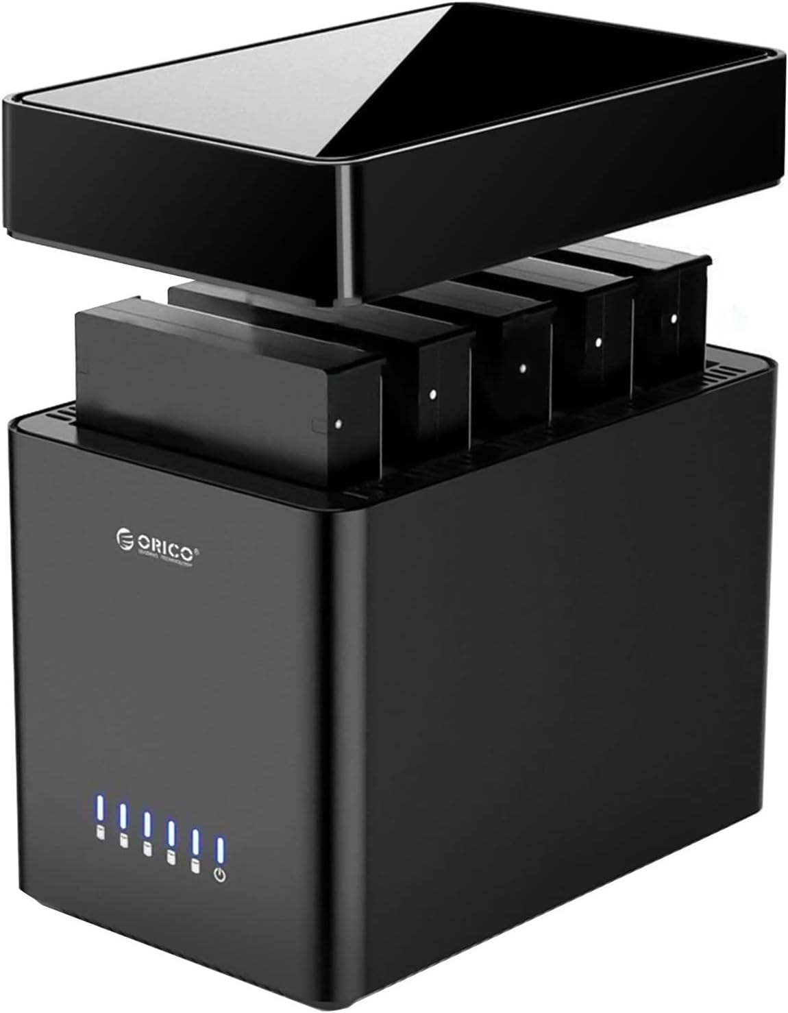 51fz1bsUEnL._AC_SL1500_ ORICO 5 bahía USB C a SATA Estación de Acoplamiento para Disco Duro 3,5 Pulgadas para Ampliar el Almacenamiento Familiar hasta 90 TB, magnético sin Herramientas