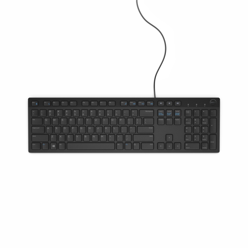 CP-DELL-KB216-BK-LTN-5 Teclado Dell KB216, Alámbrico, USB, Negro (Español)