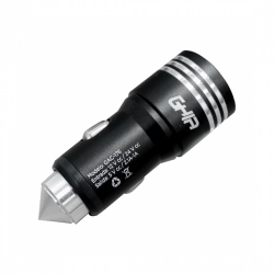 CP-GHIA-GAC-176-1 Ghia Cargador para Auto GAC-176, 5V, 2x USB 2.0, Negro