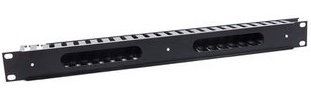 Intellinet Organizador Horizontal de Cables Metálico para Rack/Gabinete 19'', 1U, 5cm