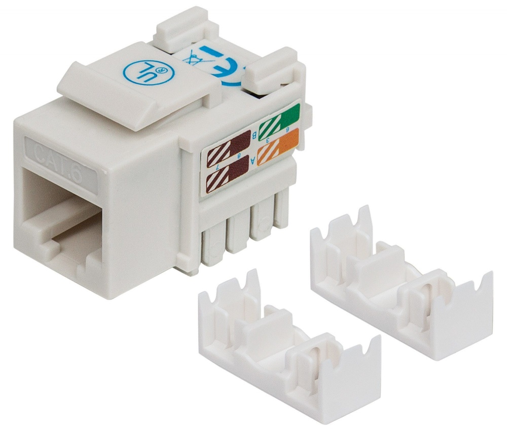 Intellinet Jack Categoría 6, RJ-45, Blanco