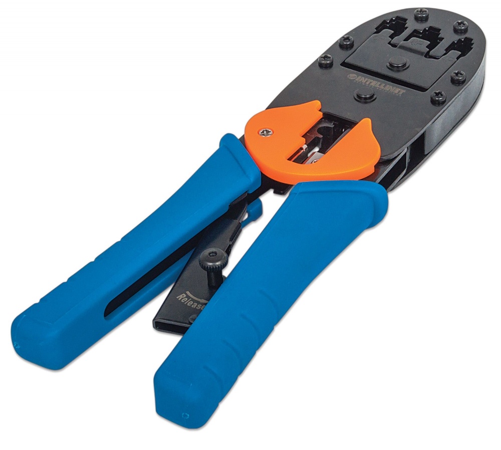 Intellinet Pinza Crimpadora 211048, para RJ-11/RJ-12/RJ-45