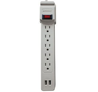CP-KOBLENZ-SS-550USB-1 Koblenz Supresor de Picos SS-550, 5 Salidas, 2 Puertos USB, 550 Joules