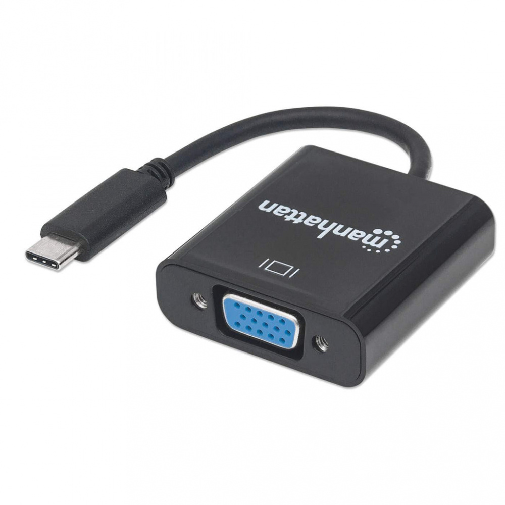 CP-MANHATTAN-151771-78332e Manhattan Adaptador USB-C 3.1 Macho - VGA Hembra, Negro
