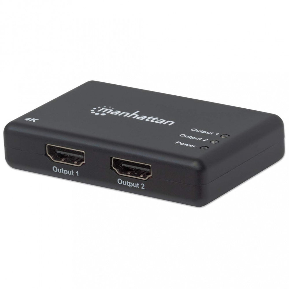 CP-MANHATTAN-207669-52a32e Manhattan Divisor de Video HDMI, 2x HDMI, Negro