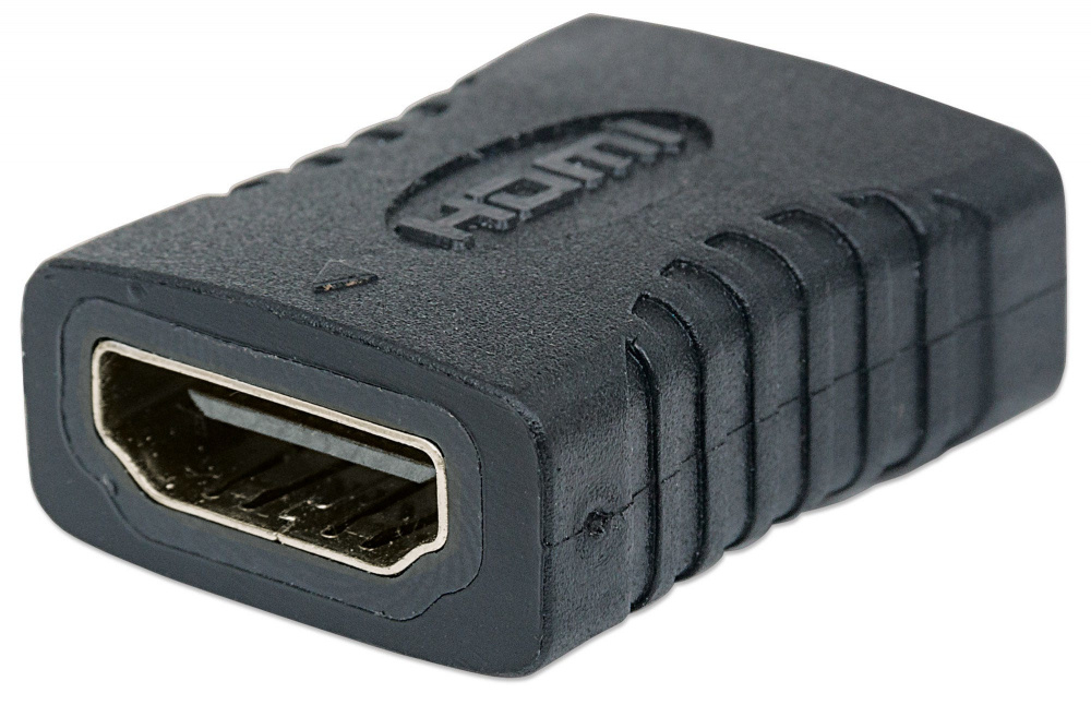 CP-MANHATTAN-353465-a9bf6a Manhattan Cople HDMI A Hembra - HDMI A Hembra, Conexión Recta, Negro