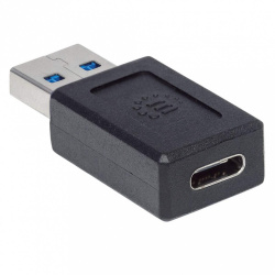 Manhattan Adaptador USB-A Macho - USB-C Hembra