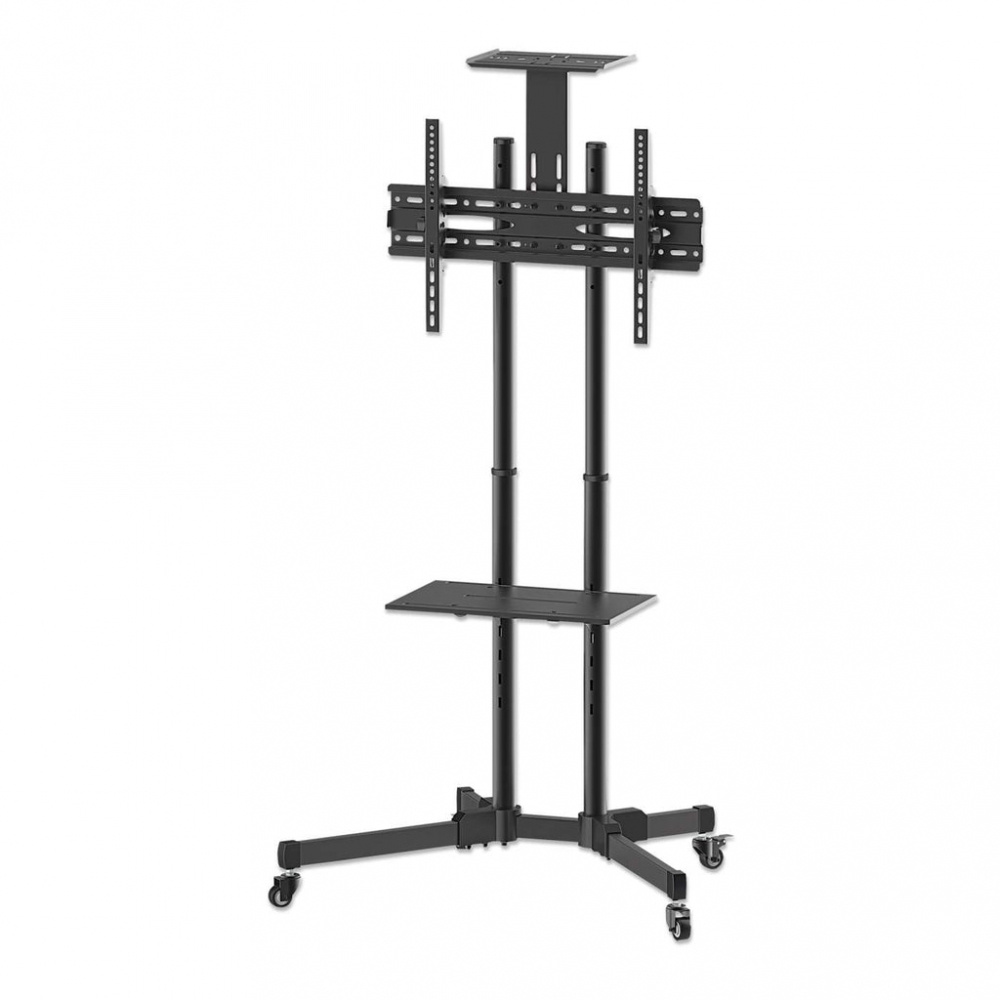 Manhattan Soporte Tipo Carrito para Pantallas 37'' a 70'' o 50KGs, Negro