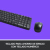 CP-LOGITECH-920-004430-3c47d4 Kit de Teclado y Mouse Logitech MK220, Inalámbrico, USB, Negro (Español)