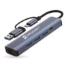 BRobotix Adaptador USB-A/C Macho - USB-A/C Hembra