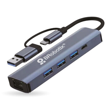 BRobotix Adaptador USB-A/C Macho - USB-A/C Hembra