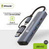 BRobotix Adaptador USB-A/C Macho - USB-A/C Hembra