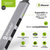 HUB USB BRobotix 6008058 - Puerto de Entrada Tipo C · 4 Puertos USB 3.0 | Alta Velocidad USB 3.0 · Diseño Compacto Plata