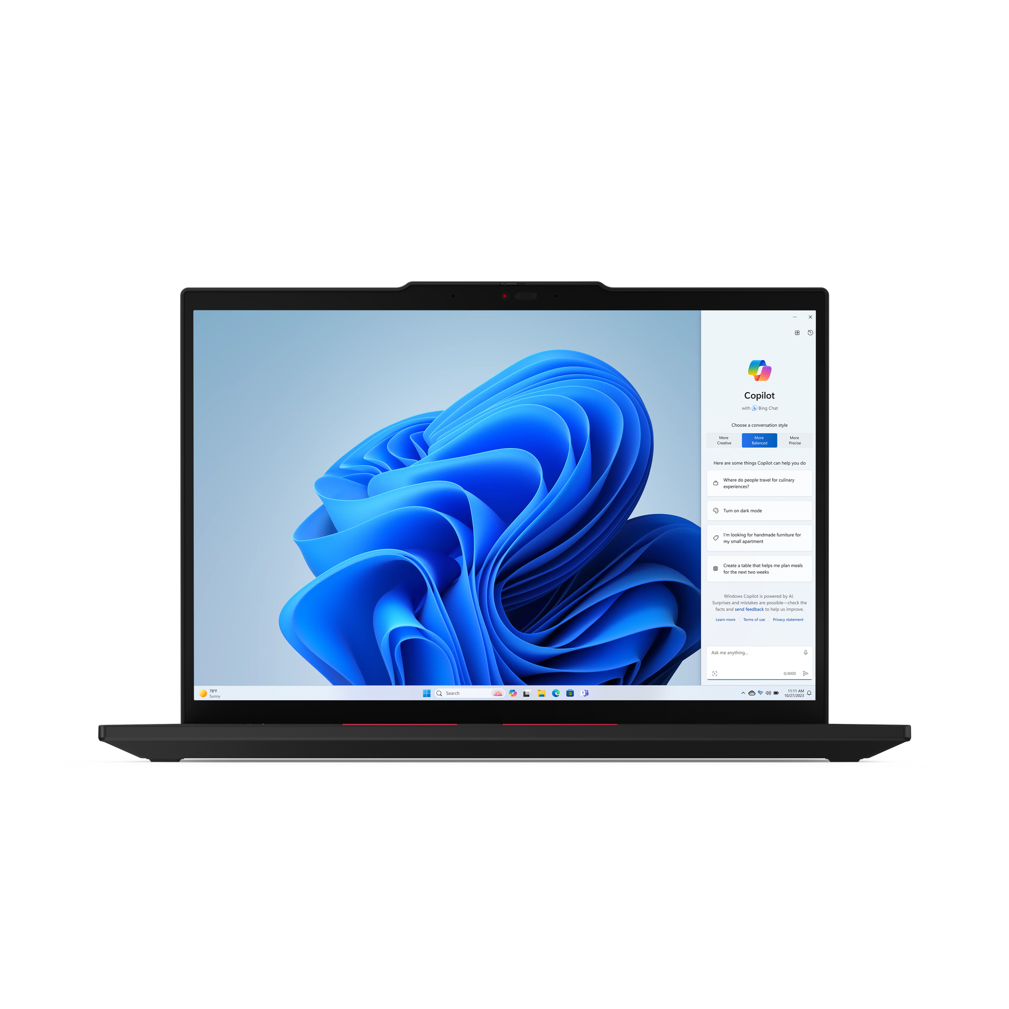 Laptop Lenovo ThinkPad T14 Gen 5, 14" 1920x1200 WUXGA, Intel Core Ultra 7 155H, 32GB, 1TB SSD, Windows 11 Pro, Español