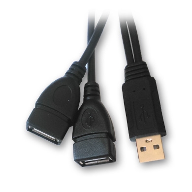 CABLE USB V2.0 A MACHO - TIPO A HEMBRA"Y"