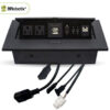 406405_7 BRobotix Caja para Mesa 406405, USB-C, HDMI, RJ-45, Negro