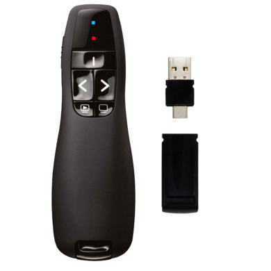 BRobotix Presentador Láser 497356, USB 2.0, Negro