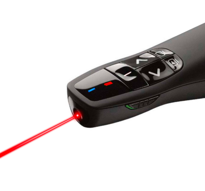 BRobotix Presentador Láser 497356, USB 2.0, Negro