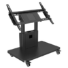 SOPORTE DE PISO MÓVIL Y DE INCLINACIÓN PARA PANTALLA DE 32" A 70", SOPORTA 40 kg