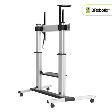 SOPORTE DE PISO MÓVIL PARA PANTALLA DE 60"A 100" ORIENTACIÓN DE TV HORIZONTAL Y VERTICAL, SOPORTA 100 kg
