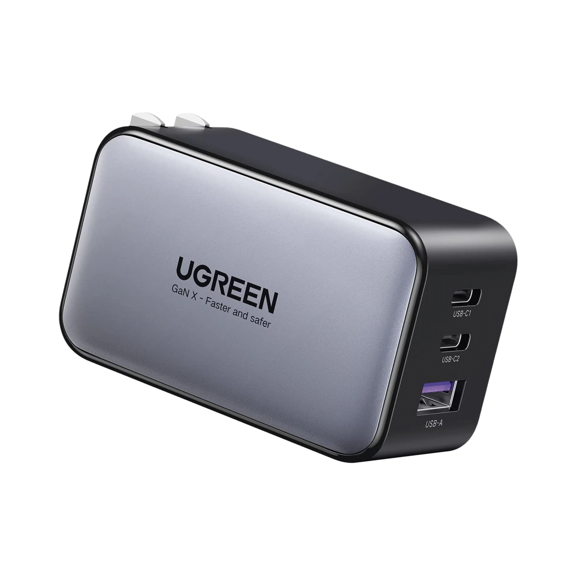 UGREEN Cargador de Pared Nexode, 65W, 2x USB-C 1x USB-A, Negro