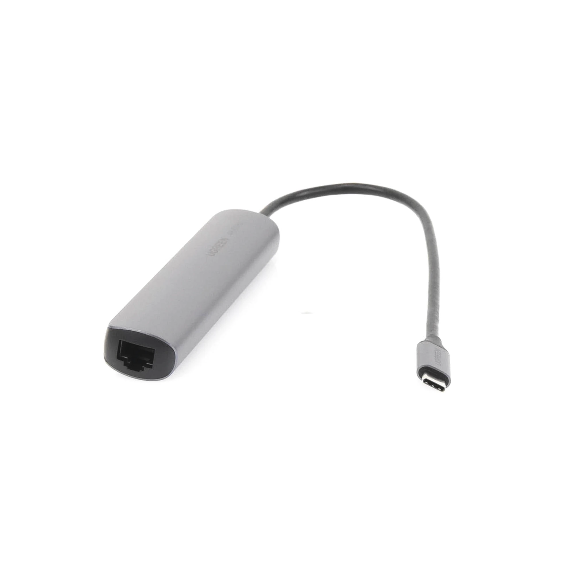 10919-AD-3-h Ugreen Hub USB C - 2x USB A 3.0, 1x HDMI, 1x RJ-45, Gris