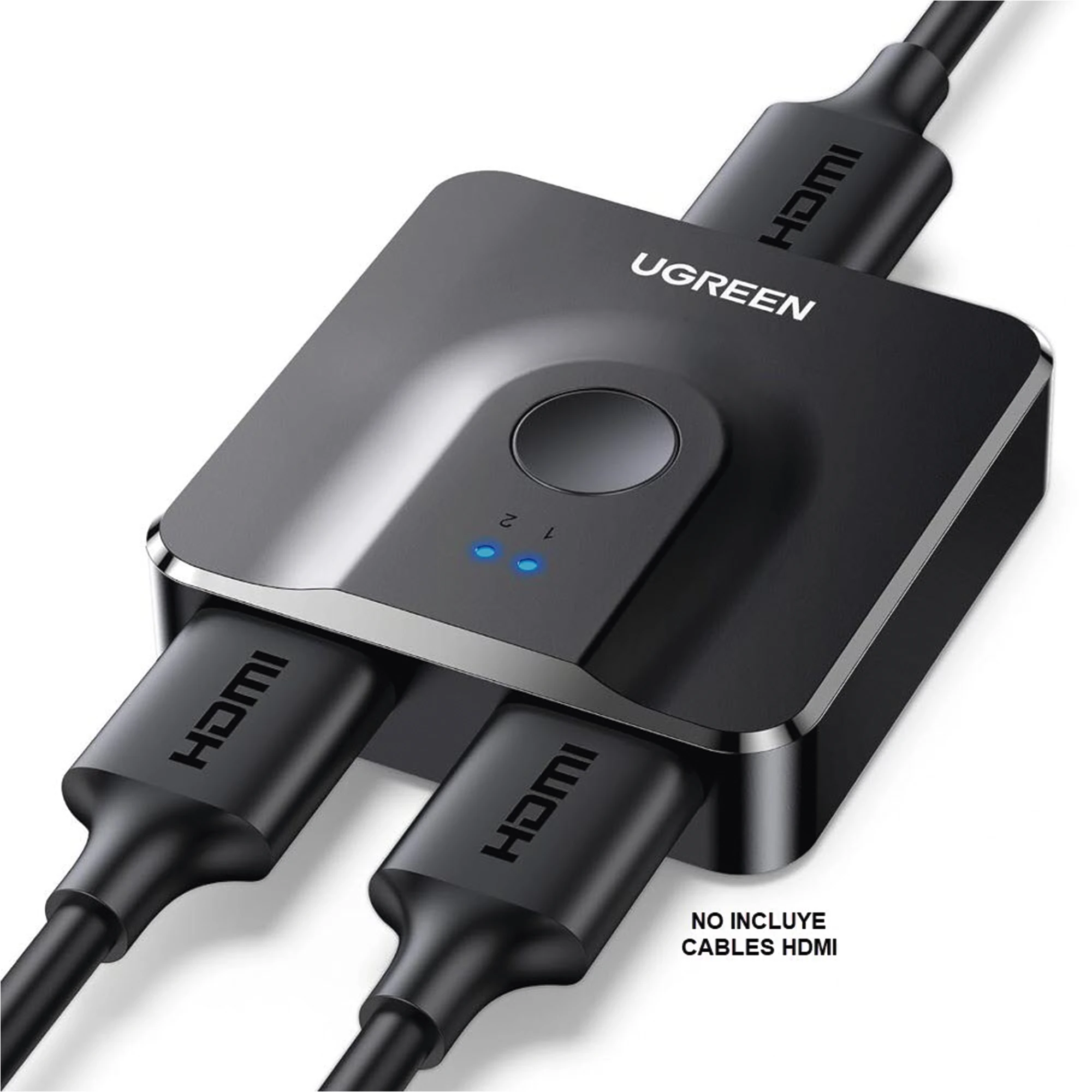 Ugreen Adaptador HDMI 2 en 1, HDMI Hembra - 2x HDMI Hembra, Negro