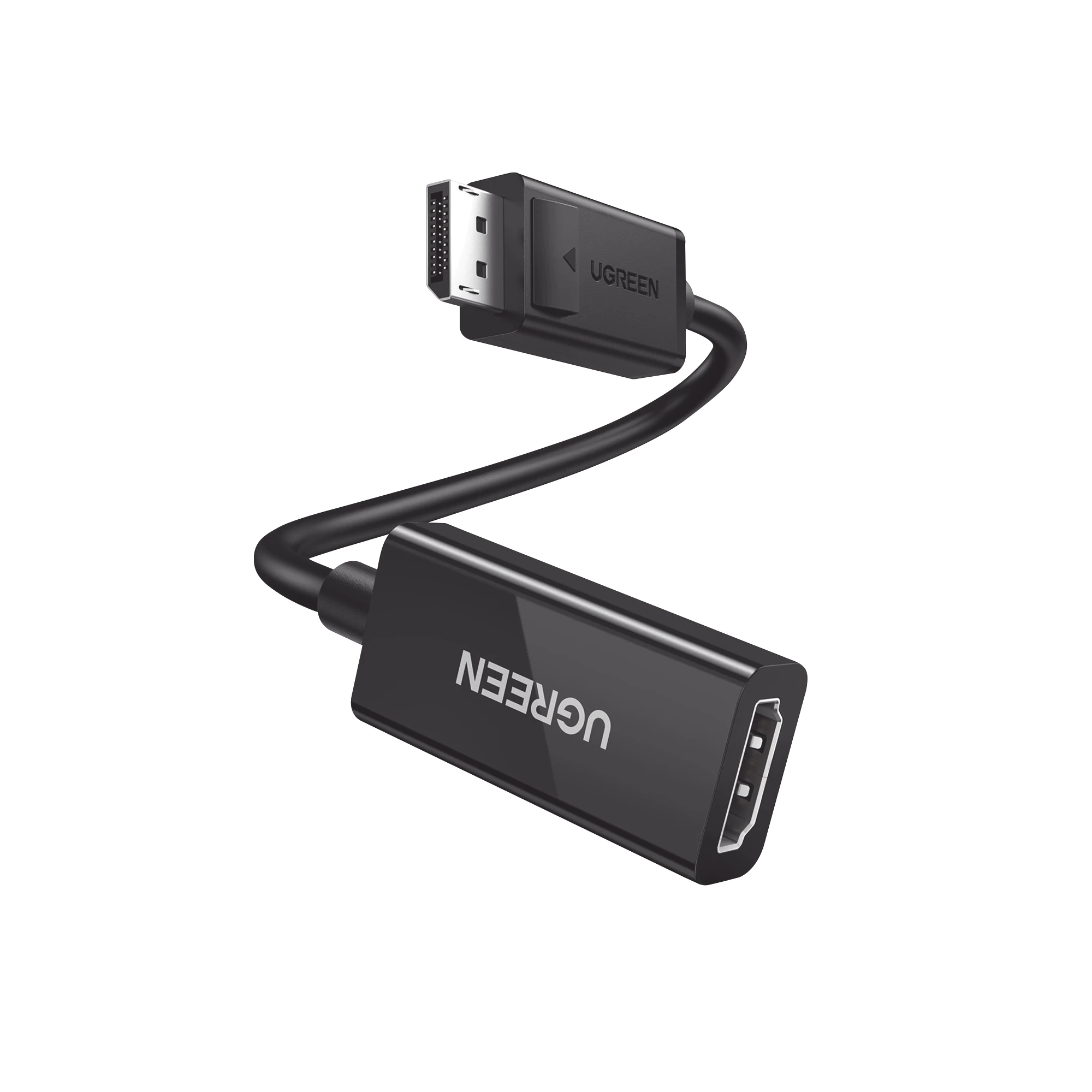 Ugreen Adaptador DisplayPort Macho - HDMI Hembra, 25cm, Negro