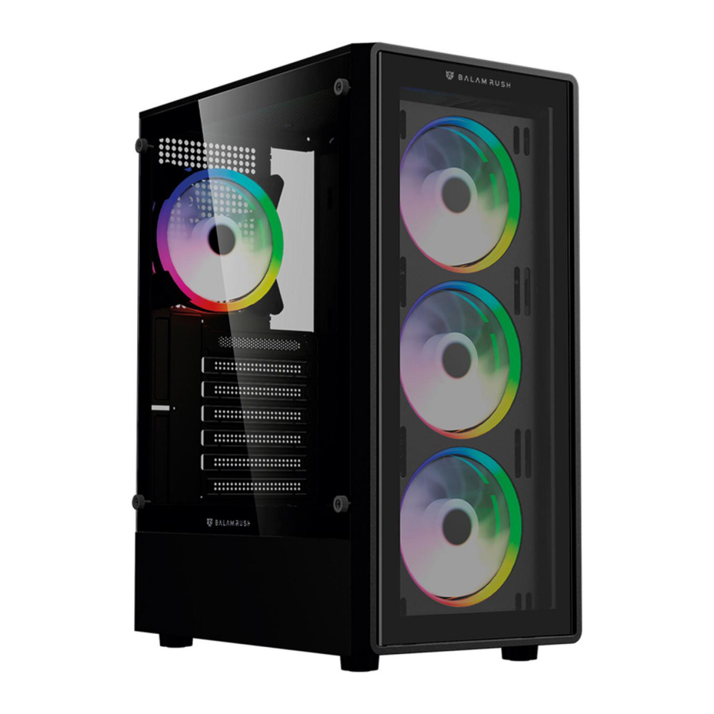 CP-BALAMRUSH-BR-935968-9bfaa8 Gabinete Balam Rush DragonFly Crystal GM745, Midi-Tower, ATX/Micro-ATX/Mini-ITX, USB 2.0/3.0, sin Fuente, 4 Ventiladores Instalados, Negro
