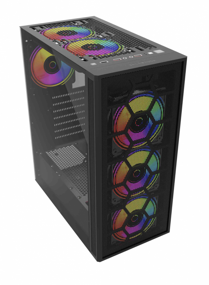 CP-BALAMRUSH-BR-935982-9745d2 Gabinete Balam Rush DragonFly II Mesh GM740 Negro, Midi-Tower, ATX/Micro-ATX/Mini-ITX, USB 2.0/3.0, sin Fuente, 4 Ventiladores Instalados, Negro