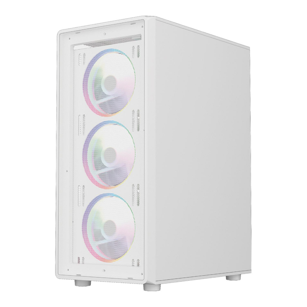Gabinete Balam Rush DragonFly II Mesh GM740, Mini-Tower, ATX/Micro-ATX/Mini-ITX, USB 2.0/3.0, sin Fuente, 4 Ventiladores Instalados, Blanco