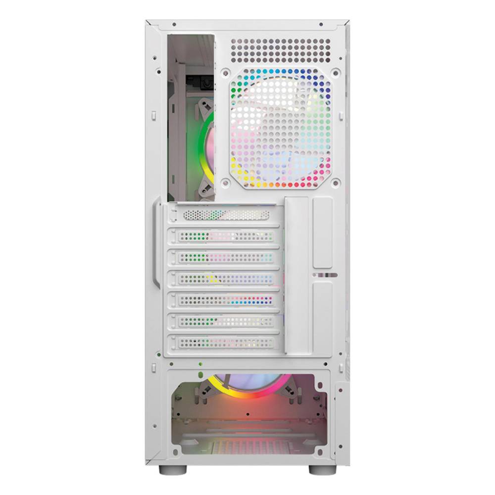 Gabinete Balam Rush DragonFly II Mesh GM740, Mini-Tower, ATX/Micro-ATX/Mini-ITX, USB 2.0/3.0, sin Fuente, 4 Ventiladores Instalados, Blanco