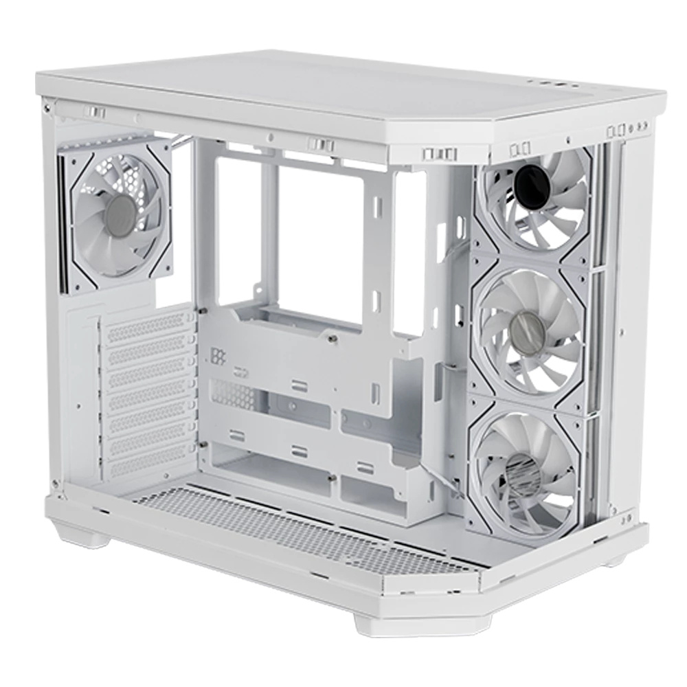 Gabinete Balam Rush Tank Super 9600 TB, Midi-Tower, ATX/Micro-ATX/Mini-ITX, USB 2.0/3.0, sin Fuente, 4 Ventiladores Instalados, Blanco